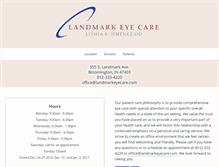 Tablet Screenshot of landmarkeyecare.com